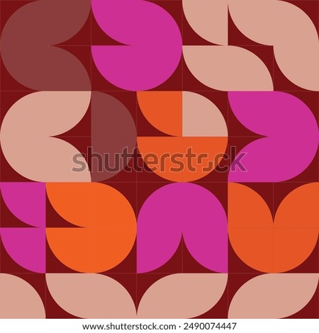Beatiful bauhaus patten Colorful textile pattern.
