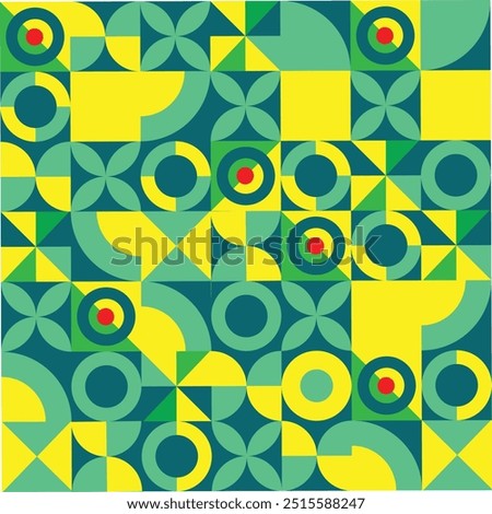 Beatiful bauhaus patten Colorful textile pattern.
