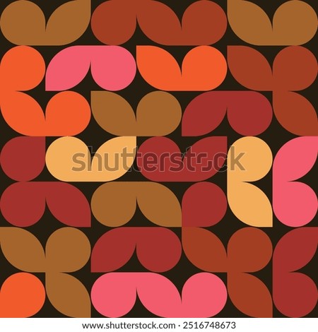 Beatiful bauhaus patten Colorful textile pattern.
