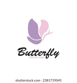 beatiful butterfly icon vector illustration template design