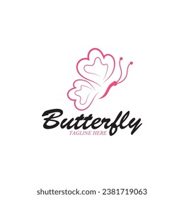 beatiful butterfly icon vector illustration template design