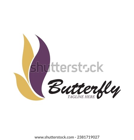 beatiful butterfly icon vector illustration template design