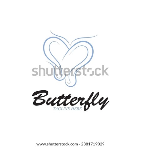 beatiful butterfly icon vector illustration template design