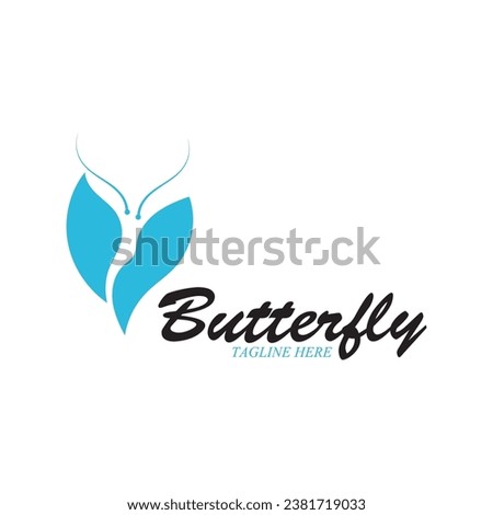 beatiful butterfly icon vector illustration template design