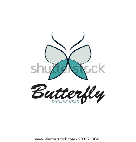 beatiful butterfly icon vector illustration template design