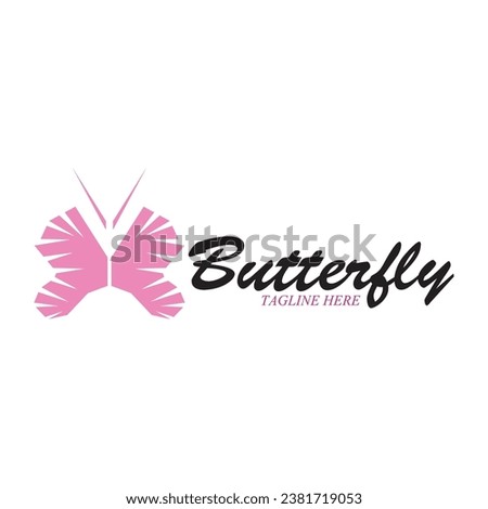 beatiful butterfly icon vector illustration template design