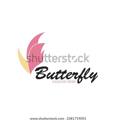 beatiful butterfly icon vector illustration template design