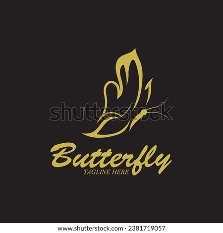 beatiful butterfly icon vector illustration template design