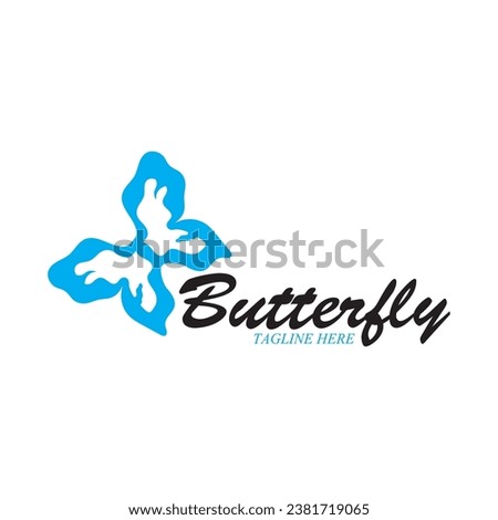 beatiful butterfly icon vector illustration template design