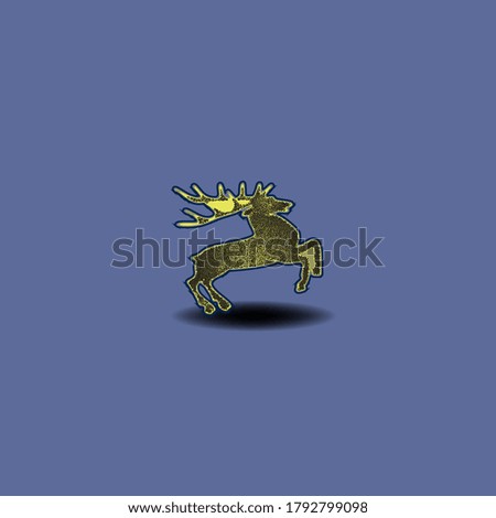 beatiful deer icon illustration vector