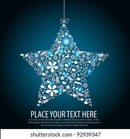 Beatiful element star with glow