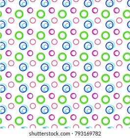 Beatiful pattern with colored circles