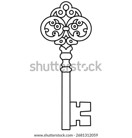 A Beatiful Treasure Key Sketch