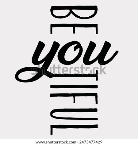 beatiful type black white write