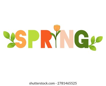 Beatiful Typographic illustration of the word 