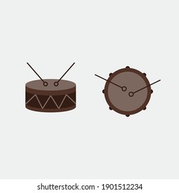 beating drums vector icon musical instrument traditional