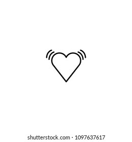 Beating Heart vector icon