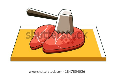 Similar – Image, Stock Photo meat processing Food Meat