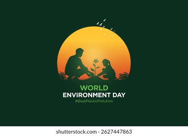 #BeatPlasticPollution, World Environment day concept 2025. 