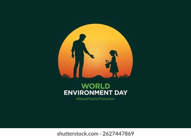 #BeatPlasticPollution, World Environment day concept 2025. 