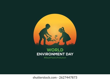 #BeatPlasticPollution, World Environment day concept 2025. 