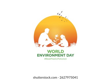 #BeatPlasticPollution, World Environment day concept 2025. 