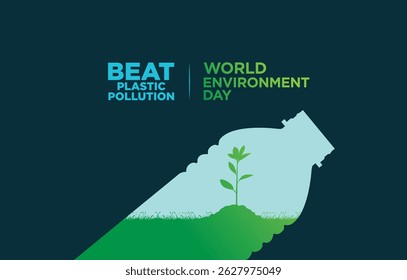 #BeatPlasticPollution, World Environment day concept 2025. 