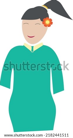 beatutidul womn cute vector ilustration