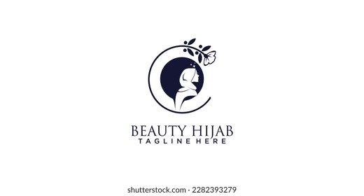 Beaty hijab store logo icon idea