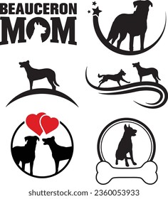 Beauceron Dog Vector Graphic Pack