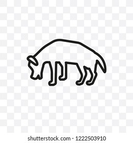 Beauceron dog vector linear icon isolated on transparent background, Beauceron dog transparency concept can be used for web and mobile