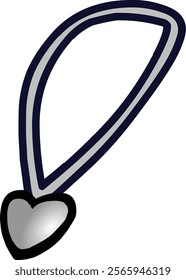 The beauitful necklace Vector illustration