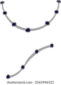 The beauitful necklace Vector illustration