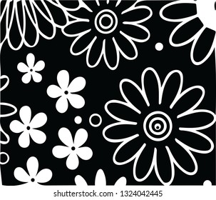 Beauriful modern decorative floral shape flower pattern design for creative ideas