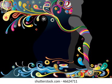 beaute curves on a black