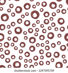 Beauteous Seamless Pattern with figure Dark moderate red color. For design, textile, pattern fills, box, posters, cards, web page background etc. Pattern under the mask. Vector.