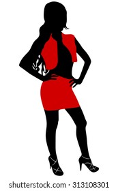 beautful woman standing 