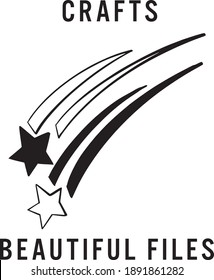 Beauti Stars crafts beautiful files vector