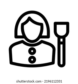 beautician icon or logo isolated sign symbol vector illustration - high quality black style vector icons
