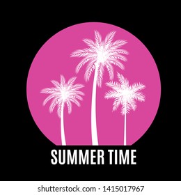 Beautifil Palm Tree Leaf  Silhouette Background Vector Illustration EPS10