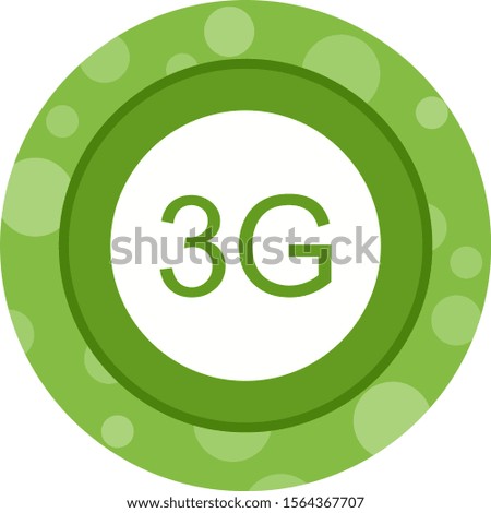 Beautifu 3G Glyph Vector Icon