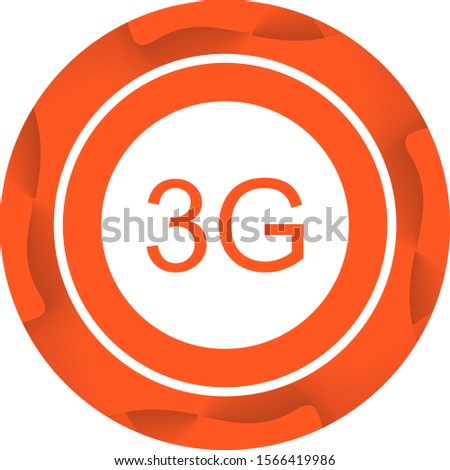 Beautifu 3G Glyph Vector Icon