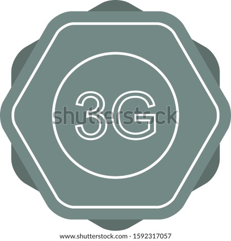 Beautifu 3G Line Vector Icon