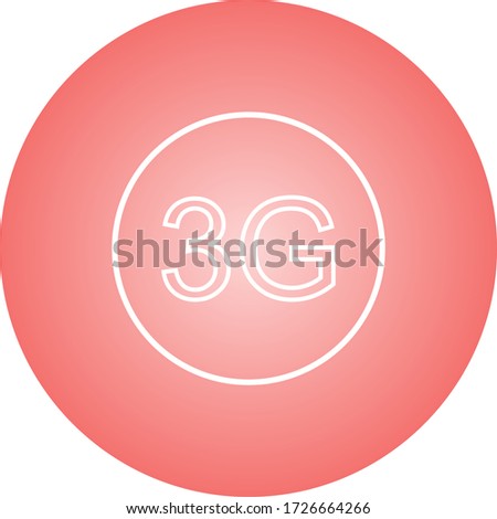 Beautifu 3G Line Vector Icon