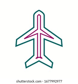 Beautifu Airplane mode Line Vector Icon