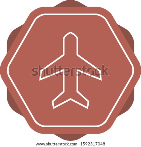 Beautifu Airplane mode Line Vector Icon