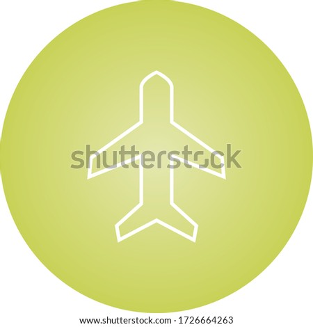 Beautifu Airplane mode Line Vector Icon