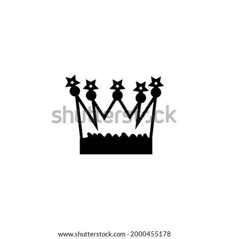 beautifu crown vector type icon