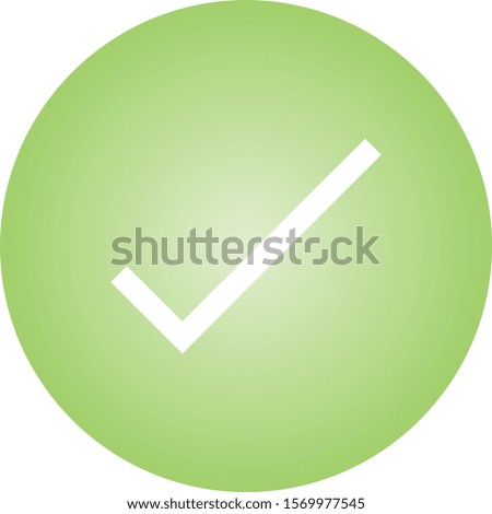 Beautifu Tick Glyph Vector Icon