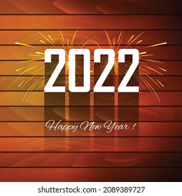Hermosa tarjeta de textura de madera 2022 fondo de vacaciones
